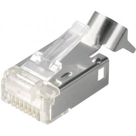 RJ45 csatlakozó, CAT 6A Dugó, egyenes Pólusszám: 8P8C 1401505010-E BTR Netcom Tartalom: 1 db