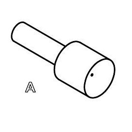 Mérőhegy, rugóérintkezős mérőtüske PTR 1007-A-0.7N-AU-0.9 2. kép