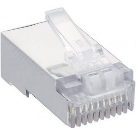 RJ48 moduláris csatlakozó dugó, egyenes, 10P10C, Lumberg P 303 S