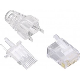 RJ45 moduláris csatlakozó dugó, egyenes, 8P8C, BEL Stewart Connectors SS-39100-008 2. kép