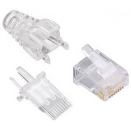 RJ45 moduláris csatlakozó dugó, egyenes, 8P8C, BEL Stewart Connectors SS-39100-008 3. kép