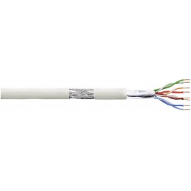 Telepítőkábel, CAT 5e SF/UTP kábel szereléshez SF/UTP 4 x 2 AWG 24/1 Szürke 50 m LogiLink