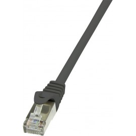 RJ45 Hálózati csatlakozókábel, CAT 5e SF/UTP [1x RJ45 dugó - 1x RJ45 dugó] 2 m, fekete LogiLink