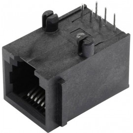 RJ12 beépíthető csatlakozó aljzat, 6P6C, vízszintes, BEL Stewart Connectors SS64600-015F