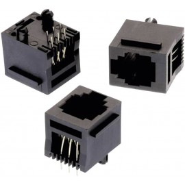 RJ45 beépíthető csatlakozó aljzat, 8P8C, egyenes, Würth Elektronik 615006138521