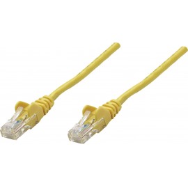 RJ45-ös patch kábel, hálózati LAN kábel CAT 5e U/UTP [1x RJ45 dugó - 1x RJ45 dugó] 1 m Sárga Intelli