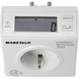 Energiafogyasztás mérő, LCD 0,00-9999,99 kWh, Basetech Energy Monitor 2000 6. kép