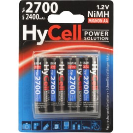 Ceruza akku AA, NiMH, 1,2V 2700 mAh, 4 db, HyCell LR06, AA, LR6, AAB4E, AM3, 815, E91, LR6N