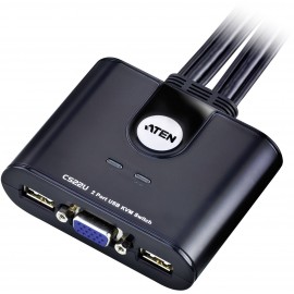 2 portos USB-s KVM switch, (billentyűzet, video, egér) elosztó, VGA kimenettel Aten CS22U-AT 2. kép