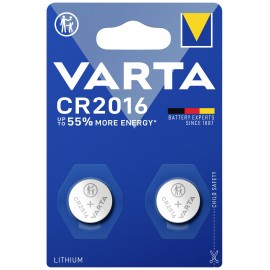 CR2016 lítium gombelem, 3 V, 90 mA, 2 db, Varta BR2016, DL2016, ECR2016, KCR2016, KL2016, KECR2016,  2. kép