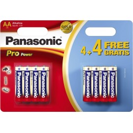 Ceruzaelem AA, alkáli mangán, 1,5V, 8 db, Panasonic Pro Power LR06, AA, LR6, AAB4E, AM3, 815, E91, L 2. kép