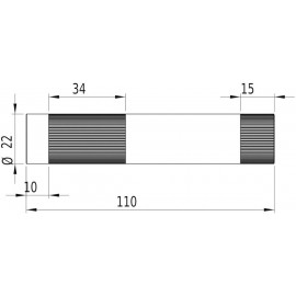 Vonal lézermodul, piros 5 mW Picotronic LE650-5-3-F-S(22x100)90 3. kép