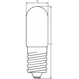 Cső izzó 24 V 10 W 0.416 A, E14, átlátszó, Barthelme 00112411 2. kép