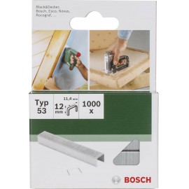 Kapocs 53-es típus 1000 db Bosch 2609255820 Kapocstípus 53 Méret (H x Sz) 8 mm x 11.4 mm 2. kép