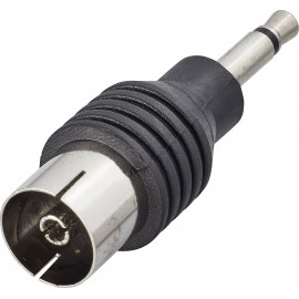 Antenna adapter, 3,5 jack mono – 75Ω koax alj, renkforce