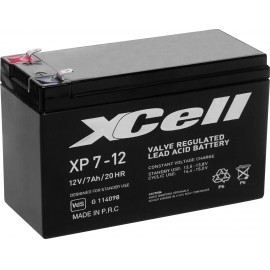 Ólom zselés akku AGM 12 V 7 Ah 151 x 94 x 65 mm XCell XP712