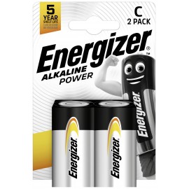 Baby elem C, alkáli mangán, 1,5V, 2 db, Energizer Power LR14, LR15, C, AM2, MN1400, 814, E93, LR14N,