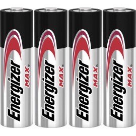 Ceruzaelem AA, alkáli mangán, 1,5V, 4 db, Energizer Max LR06, AA, LR6, AAB4E, AM3, 815, E91, LR6N