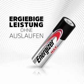 Ceruzaelem AA, alkáli mangán, 1,5V, 4 db, Energizer Max LR06, AA, LR6, AAB4E, AM3, 815, E91, LR6N 3. kép