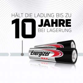 Ceruzaelem AA, alkáli mangán, 1,5V, 4 db, Energizer Max LR06, AA, LR6, AAB4E, AM3, 815, E91, LR6N 4. kép