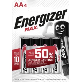 Ceruzaelem AA, alkáli mangán, 1,5V, 4 db, Energizer Max LR06, AA, LR6, AAB4E, AM3, 815, E91, LR6N 8. kép