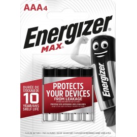 Mikroelem AAA, alkáli mangán, 1,5V, 4 db, Energizer Max LR03, AAA, LR3, AM4M8A, AM4, S 8. kép