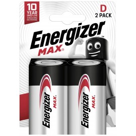 Góliát elem D, alkáli mangán, 1,5V, 2 db, Energizer Max LR20, D, AM1, XL, MN1300, 813, E95, LR20N, 1