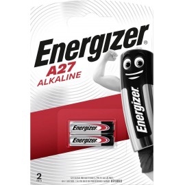 27A alkáli elem, távirányító elem, 12V 22 mAh, 2 db, Energizer A27, E27A, V27A, V27PX, V27GA, L728, 