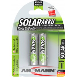 Ceruza akku AA, NiMH, 1,2V 800 mAh, 2 db, Ansmann Solar maxE LR06, AA, LR6, AAB4E, AM3, 815, E91, LR 6. kép