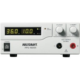 Labortápegység, szabályozható VOLTCRAFT PPS-16005 1 - 36 V/DC 0 - 10 A 360 W USB, Remote Programozha
