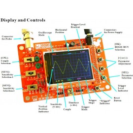 Digitális oszcilloszkóp építőkészlet, 200 kHz, Joy-it DSO138 3. kép