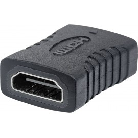 HDMI közösítő adapter, 1x HDMI aljzat - 1x HDMI aljzat, aranyozott, fekete, Manhattan 4. kép