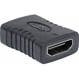 HDMI közösítő adapter, 1x HDMI aljzat - 1x HDMI aljzat, aranyozott, fekete, Manhattan 5. kép