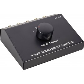 RCA audio átkapcsoló (4 RCA bemenet - 1 RCA kimenet ) SpeaKa Professional 1435387 3. kép