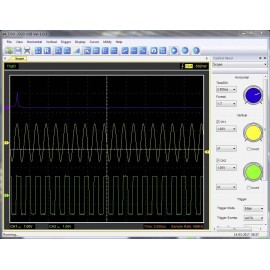 USB-s oszcilloszkóp VOLTCRAFT DSO-2020 USB 20 MHz 2 csatornás 48 Msa/s 1 Mpts 8 bit Kalibrált ISO Di 11. kép