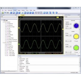 USB-s oszcilloszkóp VOLTCRAFT DSO-2020 USB 20 MHz 2 csatornás 48 Msa/s 1 Mpts 8 bit Kalibrált ISO Di 15. kép