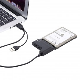 Merevlemez átalakító, 1x USB 2.0 dugó A - 1x SATA kombi dugó, 7+15 pólus, 0,3 m, fekete, Renkforce 3. kép