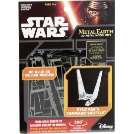Metal Earth Star Wars Kylo Ren parancsnoki űrhajó 3D lézervágott fémmodell építőkészlet 502659 2. kép