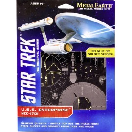 Metal Earth Star Trek Starship Enterprise NCC-1701 3D lézervágott fémmodell építőkészlet 502670 2. kép