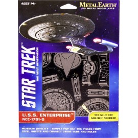 Metal Earth Starship Enterprise NCC-1701-D 3D lézervágott fémmodell építőkészlet 502672 2. kép