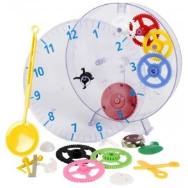 Falióra építőkészlet, 20 x 3,5 cm, Techno Line kids clock