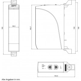 Elektromos redőnygurtni felhúzó, gurtnicsévélő időzítővel (max.) 16 kg-ig Schellenberg 10500 RD35 6. kép