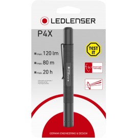 LED-es mini zseblámpa, toll formájó kézilámpa, övcsíptetővel, 2db AAA mikroceruza elemmel, fekete sz 2. kép