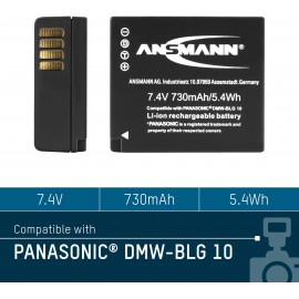 DMW-BLG10E Panasonic kamera akku 7,4V 730 mAh, Ansmann 5. kép