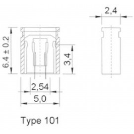 Jumper, áthidaló, Tru Components, fekete, RM 2,54, 1560844 2. kép