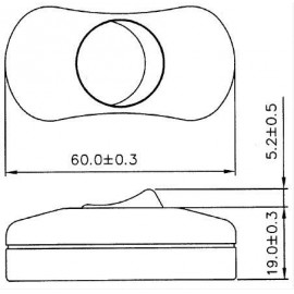 Zsinórkapcsoló, WS, R13-901 (1910001), Tru Components 1587934 2. kép