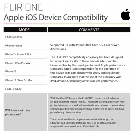 Hőkamera Apple iOS készülékekhez -20-tól +400 °C-ig 160 x 120 Pixel 8.7 Hz FLIR ONE PRO 435-0006-03- 6. kép