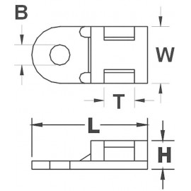 Kábelrögzítő, csavaros, fehér, TRU COMPONENTS 1593052 TC-HC0203 2. kép