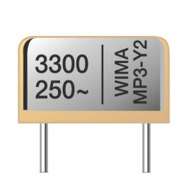 Wima MPX21W1220FA00MF00 Rádiójel zavarszűrő kondenzátor, MP3-X2 Radiális kivezetéssel 2200 pF 275 V/