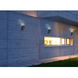 LED-es kültéri fali lámpa mozgásérzékelővel,, melegfehér,, sötétszürke, Polarlite Spot Pir8 4. kép